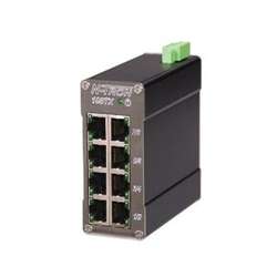 108TX 8 port 10/100BaseTX Industrial Ethernet Switch, DIN-Rail, 10-30VDC