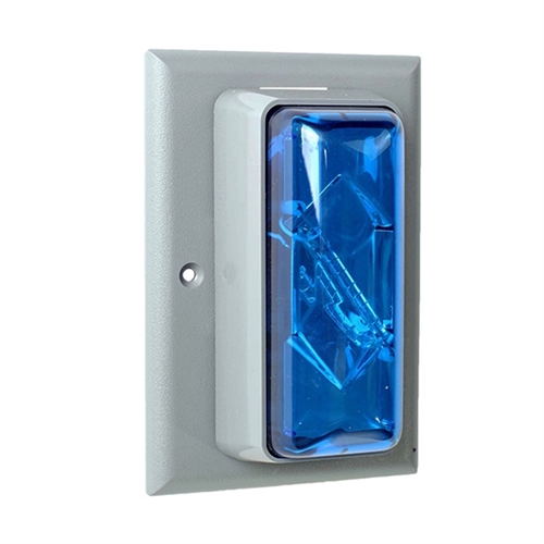 Edwards Signaling Products (89SMSTRB-AQ) Indoor Surface Mount Strobe, Blue,  24V AC/DC, 390mA