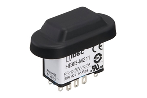 HE6B-M200B - IDEC HE6B-M200B, Enabling Switch DPDT Black