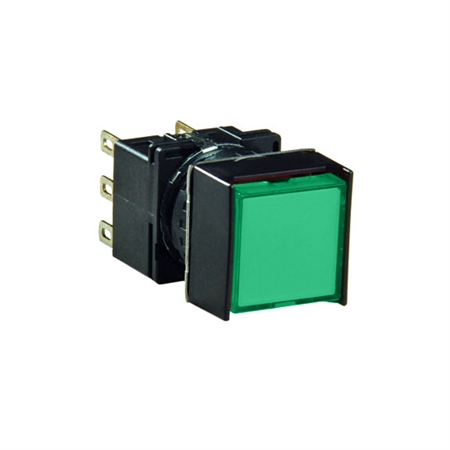 LB2L-M1T54G - IDEC LB Series 16mm Illuminated Pushbutton SPDT Green