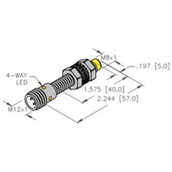 NI3-EG08-AN6X-H1341 -Turck 8mm Barrel Sensor ... turck npn sensor wiring diagram 